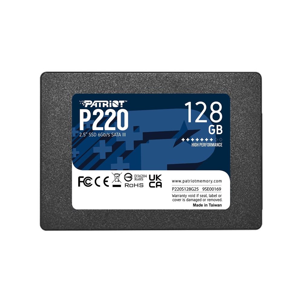 Patriot Memory P220 128GB Internal SSD - SATA 3 2.5" - Solid State Drive - P220S128G25