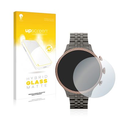 upscreen Matte Screen Protector Glass Film compatible with Fossil Gen 6 (42mm) - Anti-Glare, Anti-Fingerprint, 9H Glass Protection