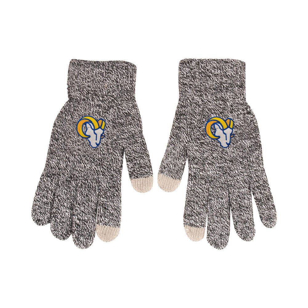 FOCO NFL 2022 GREY KNIT GLOVES (Los Angeles Rams)