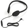Maeline Bulk On Ear Student Headphones with Microphone for Library, School, Classroom, Airplane, Kids Online Learning and Travel, 3.5 mm Headphone Plug - 50 Pack - Black view 4