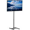 VIVO TV Floor Stand for 13 to 50 inch Screens up to 44 lbs, LCD LED OLED 4K Smart Flat, Curved Monitor Panels, Max VESA 200x200, Extra Tall Pole for Treadmills and Ellipticals, Black, STAND-TV17 view 1