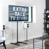 VIVO TV Floor Stand for 13 to 50 inch Screens up to 44 lbs, LCD LED OLED 4K Smart Flat, Curved Monitor Panels, Max VESA 200x200, Extra Tall Pole for Treadmills and Ellipticals, Black, STAND-TV17 view 2