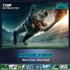 JIMTAB 2025 M22 Pro Native 1080P WiFi Video Projector with Bluetooth, Game Portable Indoor 5G Projector Support AV,VGA,USB,HDMI Compatible with Xbox,Laptop,iPhone and Android (M22 Pro) view 3