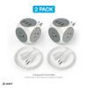 Atomi Power Cube 2-Pack  3AC Outlets + 3 Smart USB Ports + 5-ft. Cable view 2