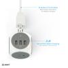 Atomi Power Cube 2-Pack  3AC Outlets + 3 Smart USB Ports + 5-ft. Cable view 4