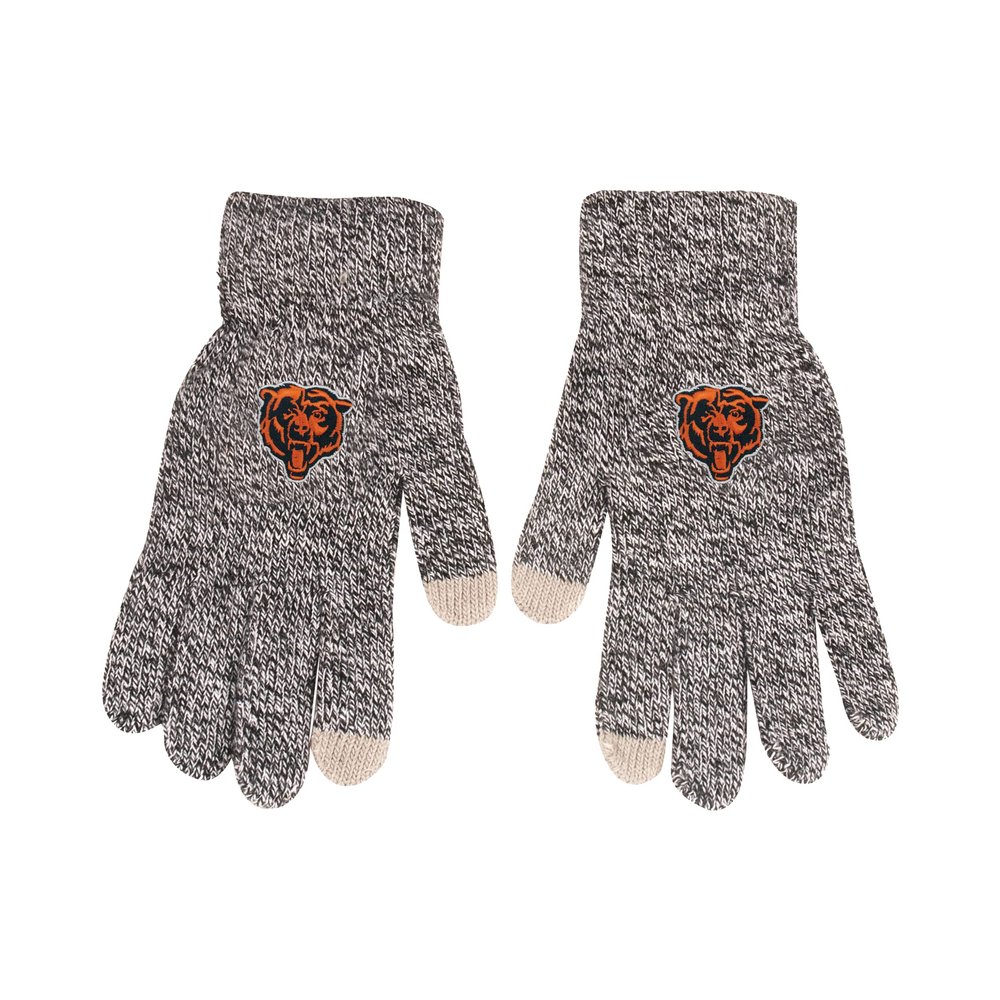 FOCO NFL 2022 GREY KNIT GLOVES (Chicago Bears)