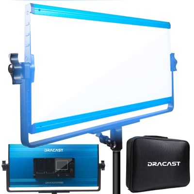 Dracast X Series LED1000 Daylight LED Video Light Panel with Dual NP-F Battery Plate
