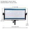 Dracast X Series LED1000 Daylight LED Video Light Panel with Dual NP-F Battery Plate view 3