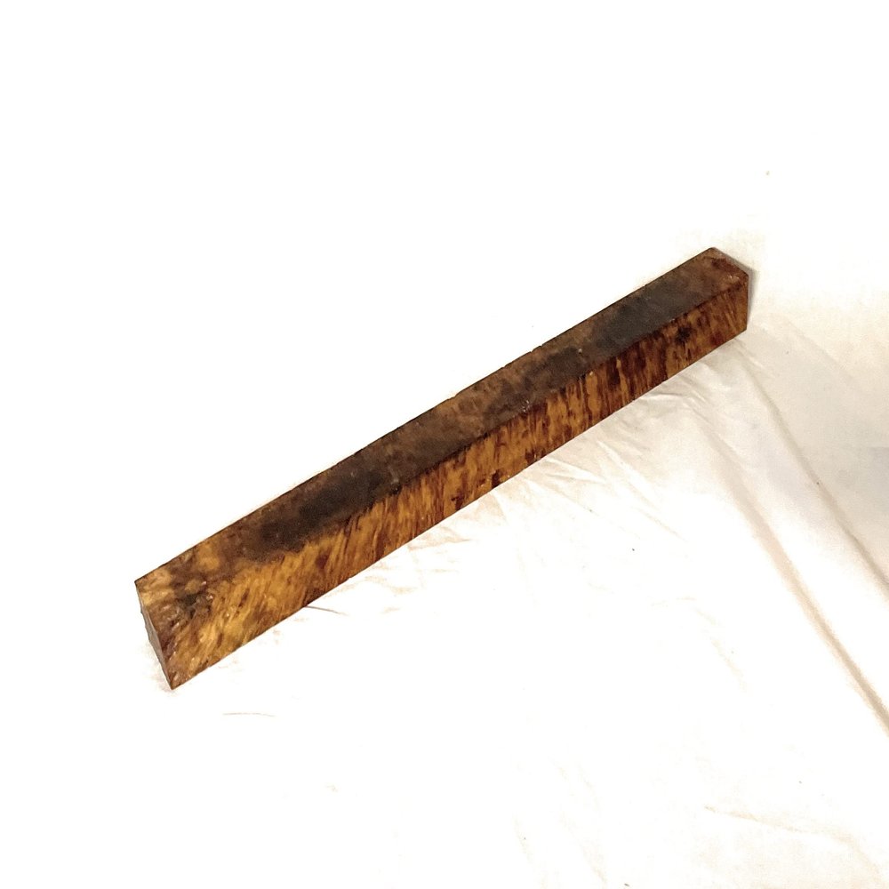 Globalwoods Exotic Wood Amboyna Burl Lumber 1.5"x1.5"x18"