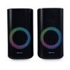 Verbatim RGB Gaming Stereo Desktop Speakers Bluetooth 5.0 3.5mm AUX-in Connection  Black view 1