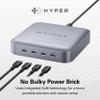 HyperDrive USB-C & Thunderbolt 4 Hub with Integrated GaN Power Source - Three Thunderbolt 4 Downstream Ports and One Upstream Port with 96W Passthrough Charging view 2