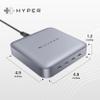 HyperDrive USB-C & Thunderbolt 4 Hub with Integrated GaN Power Source - Three Thunderbolt 4 Downstream Ports and One Upstream Port with 96W Passthrough Charging view 4