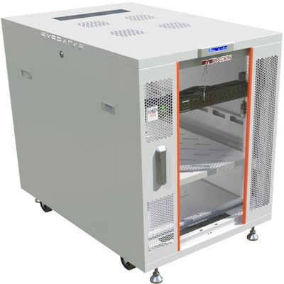 22U Server Rack Cabinet 35 Inch Deep  Locking 19 Inch Network Rack Enclosure with Cooling Fans, Thermostat LCD, PDU & Shelf
