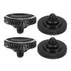PATIKIL Camera Shutter Button, 4 Pack Soft Shutter Release Button Pure Copper Camera Button Knurled Suitable for Nikon for Fujifilm for Leica DSLR/SLR Camera, Black view 1