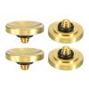 PATIKIL Camera Shutter Button, 4 Pack Soft Shutter Release Button Pure Copper Camera Button Concave Suitable for Nikon for Fujifilm for Leica DSLR/SLR Camera, Golden view 1