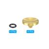 PATIKIL Camera Shutter Button, 4 Pack Soft Shutter Release Button Pure Copper Camera Button Concave Suitable for Nikon for Fujifilm for Leica DSLR/SLR Camera, Golden view 3
