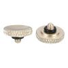 PATIKIL Camera Shutter Button, 2 Pack Soft Shutter Release Button Pure Copper Camera Button Knurled Suitable for Nikon for Fujifilm for Leica DSLR/SLR Camera, Golden view 1