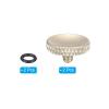 PATIKIL Camera Shutter Button, 2 Pack Soft Shutter Release Button Pure Copper Camera Button Knurled Suitable for Nikon for Fujifilm for Leica DSLR/SLR Camera, Golden view 3