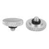 PATIKIL Camera Shutter Button, 2 Pack Soft Shutter Release Button Pure Copper Camera Button Knurled Suitable for Nikon for Fujifilm for Leica DSLR/SLR Camera, Silver view 1