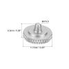 PATIKIL Camera Shutter Button, 2 Pack Soft Shutter Release Button Pure Copper Camera Button Knurled Suitable for Nikon for Fujifilm for Leica DSLR/SLR Camera, Silver view 2
