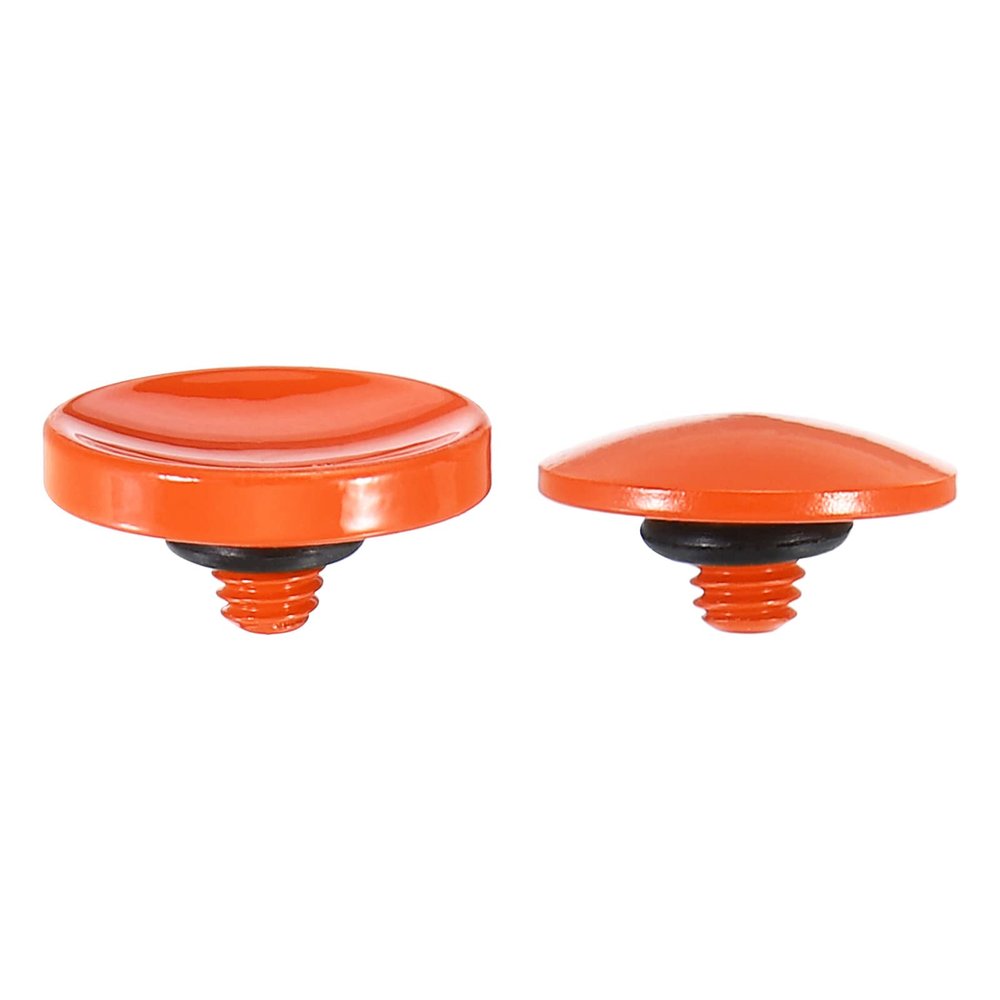 PATIKIL Camera Shutter Button, 2 Pack Soft Shutter Release Button Pure Copper Camera Button Suitable for Nikon for Fujifilm for Leica DSLR/SLR Camera, Orange