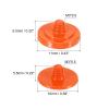 PATIKIL Camera Shutter Button, 2 Pack Soft Shutter Release Button Pure Copper Camera Button Suitable for Nikon for Fujifilm for Leica DSLR/SLR Camera, Orange view 2