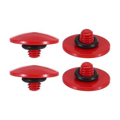 PATIKIL Camera Shutter Button, 4 Pack Soft Shutter Release Button Pure Copper Camera Button Convex Suitable for Nikon for Fujifilm for Leica DSLR/SLR Camera, Red
