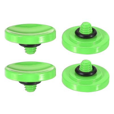 PATIKIL Camera Shutter Button, 4 Pack Soft Shutter Release Button Pure Copper Camera Button Concave Suitable for Nikon for Fujifilm for Leica DSLR/SLR Camera, Green