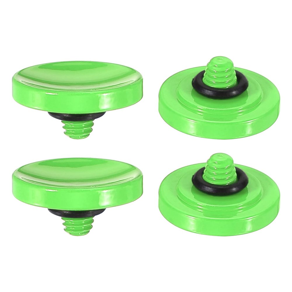 PATIKIL Camera Shutter Button, 4 Pack Soft Shutter Release Button Pure Copper Camera Button Concave Suitable for Nikon for Fujifilm for Leica DSLR/SLR Camera, Green