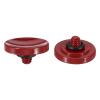 PATIKIL Camera Shutter Button, 2 Pack Soft Shutter Release Button Pure Copper Camera Button Concave Suitable for Nikon for Fujifilm for Leica DSLR/SLR Camera, Dark Red view 1