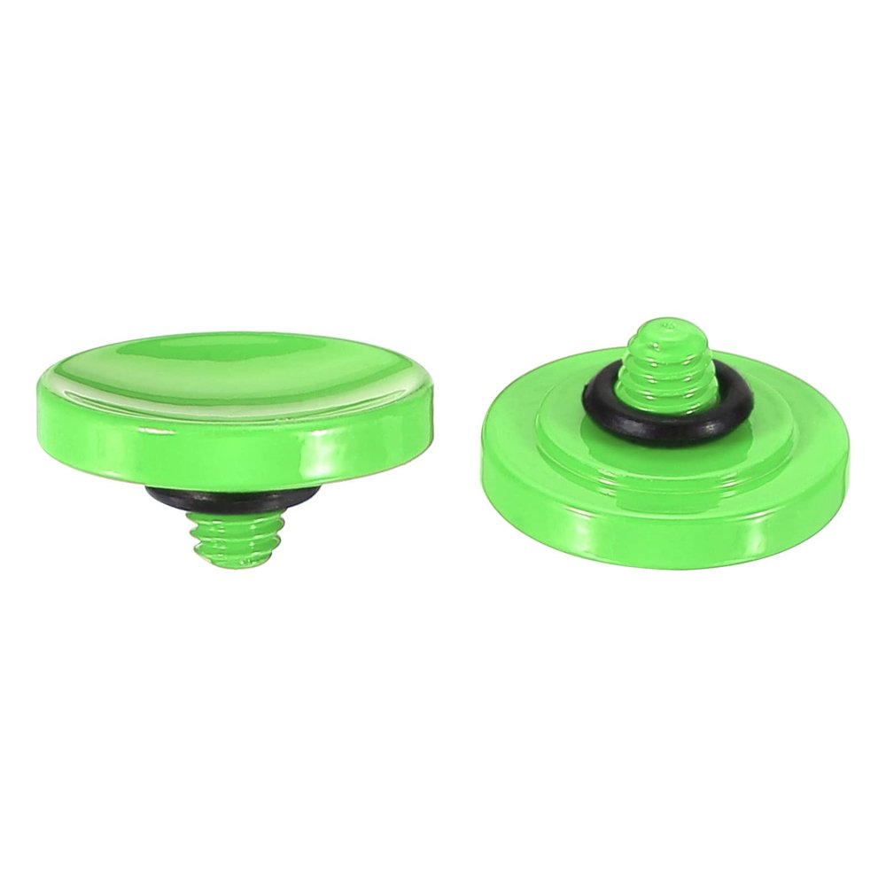 PATIKIL Camera Shutter Button, 2 Pack Soft Shutter Release Button Pure Copper Camera Button Concave Suitable for Nikon for Fujifilm for Leica DSLR/SLR Camera, Green