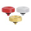 PATIKIL Camera Shutter Button, 3 Pack Soft Shutter Release Button Pure Copper Camera Button Carved, Red Silver Golden for Nikon for Fujifilm for Leica view 1