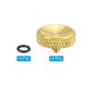 PATIKIL Camera Shutter Button, 4 Pack Soft Shutter Release Button Pure Copper Camera Button Carved Suitable for Nikon for Fujifilm for Leica DSLR/SLR Camera, Golden view 3