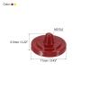 PATIKIL Camera Shutter Button, 2 Pack Soft Shutter Release Button Pure Copper Camera Button Concave, for Nikon for Fujifilm for Leica Dark Red/Yellow view 2