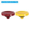 PATIKIL Camera Shutter Button, 2 Pack Soft Shutter Release Button Pure Copper Camera Button Concave, for Nikon for Fujifilm for Leica Dark Red/Yellow view 3