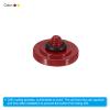 PATIKIL Camera Shutter Button, 2 Pack Soft Shutter Release Button Pure Copper Camera Button Concave, for Nikon for Fujifilm for Leica Dark Red/Yellow view 4