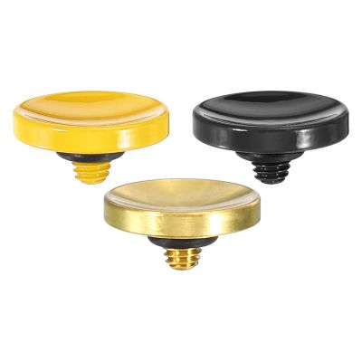 PATIKIL Camera Shutter Button, 3 Pack Soft Shutter Release Button Pure Copper Camera Button Concave, for Nikon for Fujifilm for Leica Black/Golden/Yellow