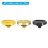 PATIKIL Camera Shutter Button, 3 Pack Soft Shutter Release Button Pure Copper Camera Button Concave, for Nikon for Fujifilm for Leica Black/Golden/Yellow view 3
