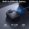 BOBLOV M5 2K Body Camera with 128GB, 4200mAh for 12 Hours, IP67 Waterproof view 3