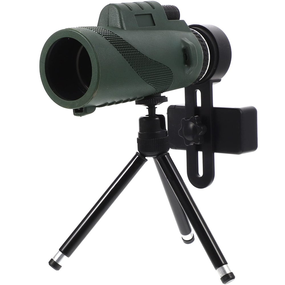 BESPORTBLE Monocular Telescope Wide Angle Lens and for Bird Watching Hunting Camping and Outdoor Activities Includes Smartphone Adapter and Tripod