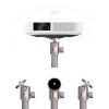 ARZARF Projector Mount Stand Projector Mount Stand Projector Floor Stand Angle Adjustable Projectors Stand 360Swivel Ball Head with Height 12 to 40 in Silver Projector Stand view 3