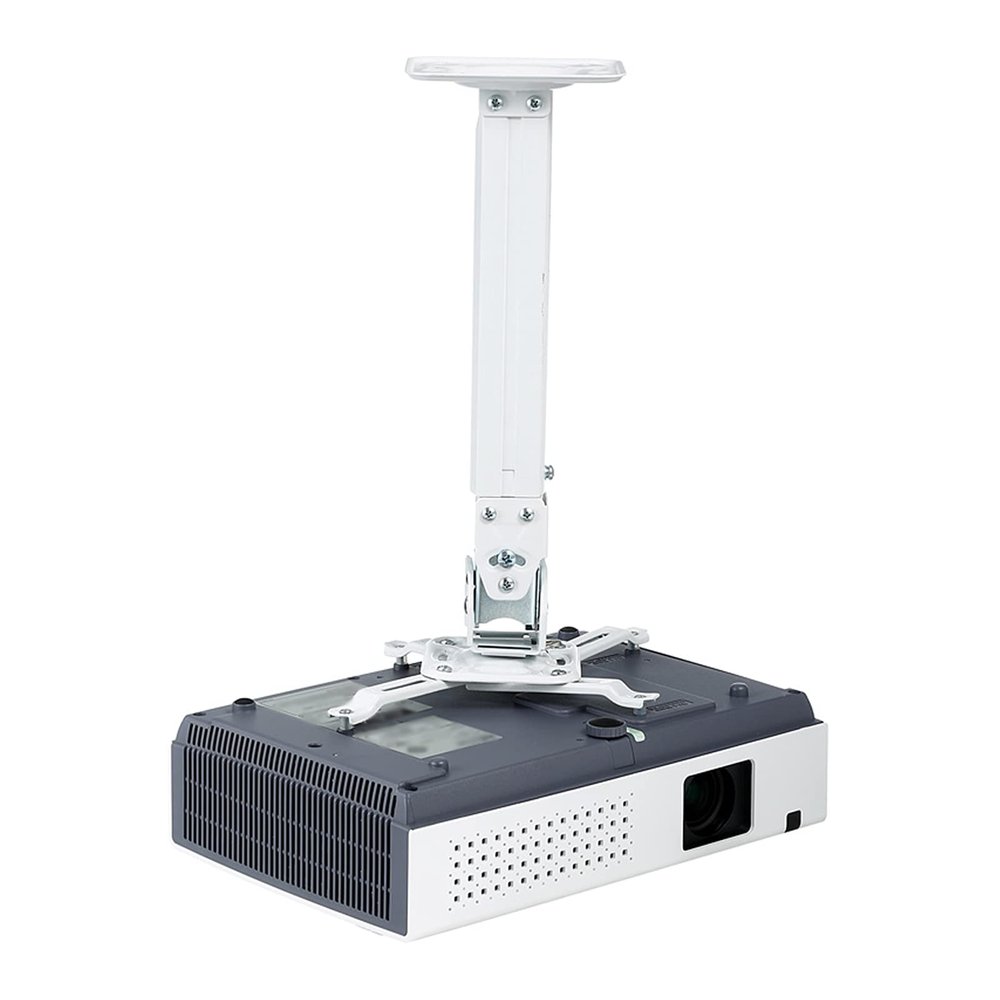 ARZARF Projector Mount Stand Projector Mount Projector Ceiling Mount Bracket Fits Flat or Sloped Ceiling Height Adjustable with Extendable Length 10 to 15 in Projector Stand