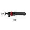 ARZARF Projector Mount Stand Projector Mount Stand Mini Tripod Projector Mount with 360 Degrees Rotatable Heads Mount with Metal Ballhead for Camera(Black) Projector Stand view 2
