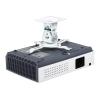 ARZARF Projector Mount Stand Projector Mount Projector Ceiling Mount Bracket with Adjustable Extendable Arms Rotating Swivel Tilt and Low Profile Mount White Projector Stand view 1