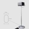 ARZARF Projector Mount Stand Projector Mount Stand Projector Floor Stand Holder 360 Adjustable Portable Stand Maximum Load 11lb Height 23 to 47 Inch Silver Projector Stand view 3