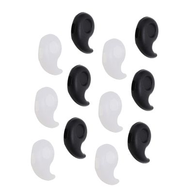 Hohopeti 20pairs Silicone Eyeglass Ear Grips - Retainers for Glasses and Sunglasses Comfortable Ear Hooks for during Sports and Daily Activities Black White