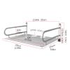 ARZARF Projector Mount Stand Projector Mount Shelf Desktop Projector Stand Wall Mount Bracket Holder for Home Theater Length 13 Inch Silver Projector Stand view 2