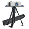 ARZARF Projector Mount Stand Projector Stand Lightweight Adjustable Tripod Floor Stand Holder 360Swivel Ball Head with Height 17 to 47 Inch with Carry Bag Projector Stand view 4