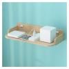 ARZARF Projector Mount Stand Projector Mount Stand Floating Shelves Wood Wall Storage Shelves for Office Home Length 18.9 Inch Wooden Projector Stand view 1