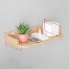 ARZARF Projector Mount Stand Projector Mount Stand Floating Shelves Wood Wall Storage Shelves for Office Home Length 18.9 Inch Wooden Projector Stand view 4